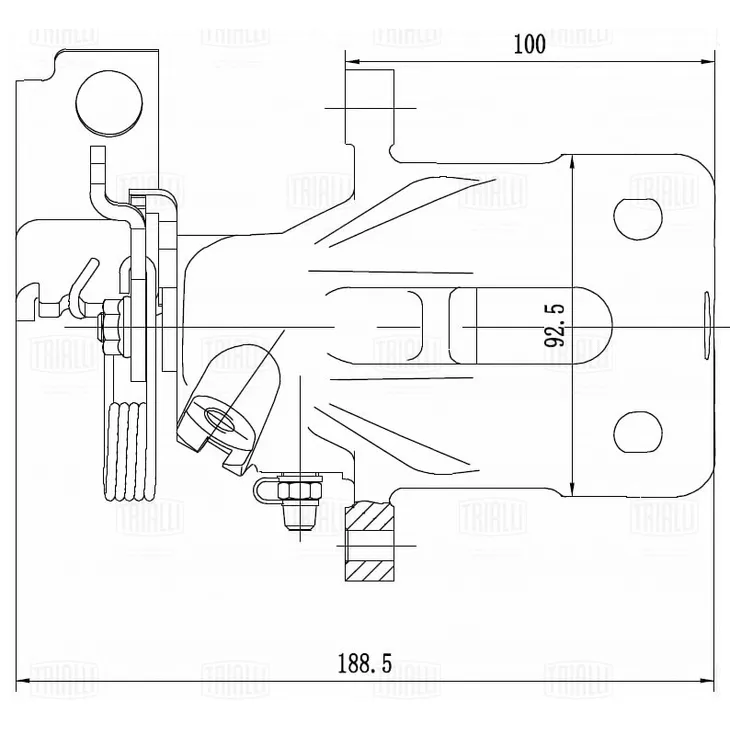 Суппорт торм. для а/м Honda Accord (97-) зад. лев. d=38мм TRIALLI CF 012071