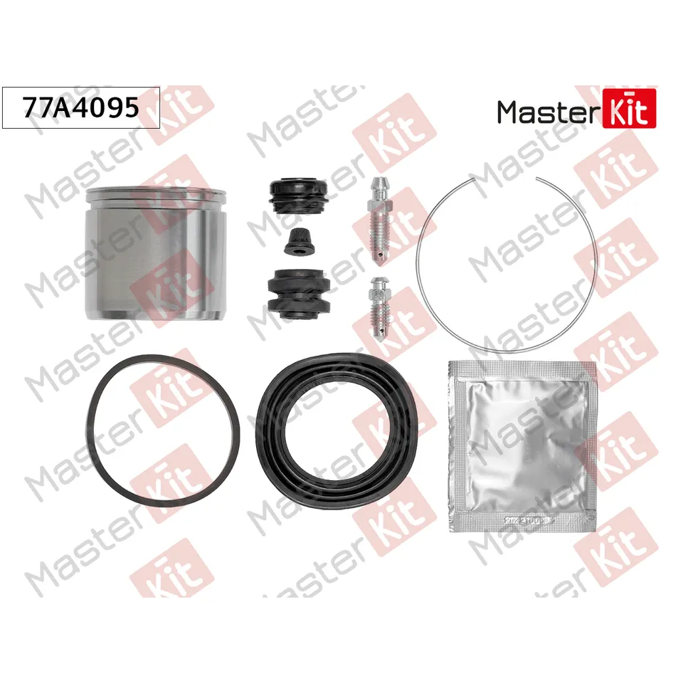 Ремкомплект тормозного суппорта+поршень Mitsubishi COLT VI (Z3_A, Z2_A) 2002 - 2012 MASTERKIT 77A4095