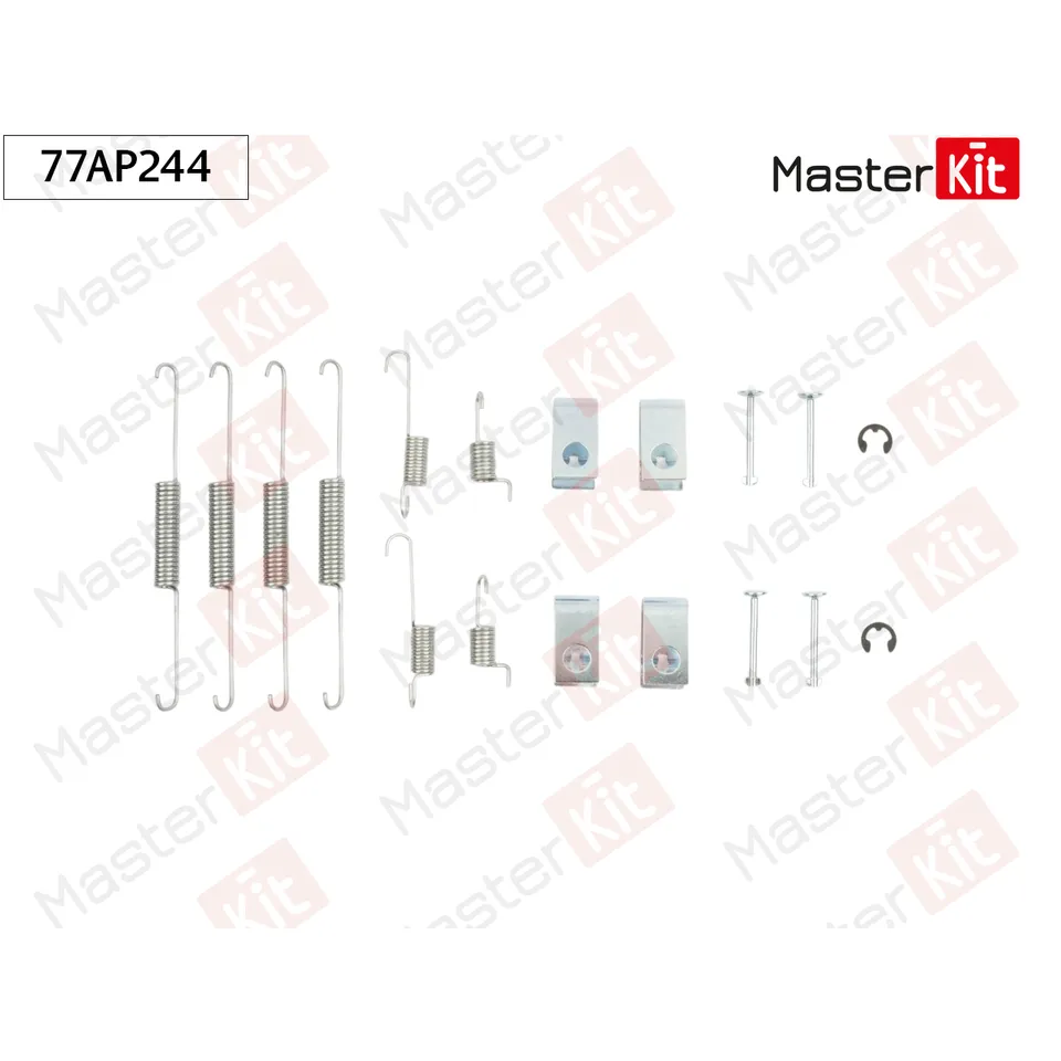 КОМПЛЕКТ УСТАНОВОЧНЫЙ БАРАБАННЫХ КОЛОДОК MASTERKIT 77AP244