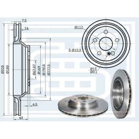 Диск тормозной MER W221 задний STARKE 172-903
