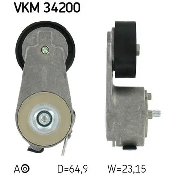 Ролик натяжителя SKF VKM34200