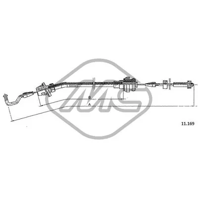 Трос газа 320I 6 CYL Metalcaucho 80679