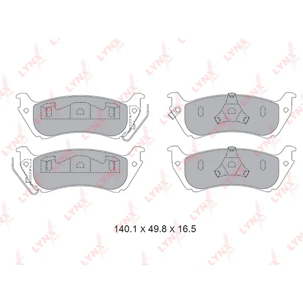 Колодки тормозные LYNXauto BD-5363