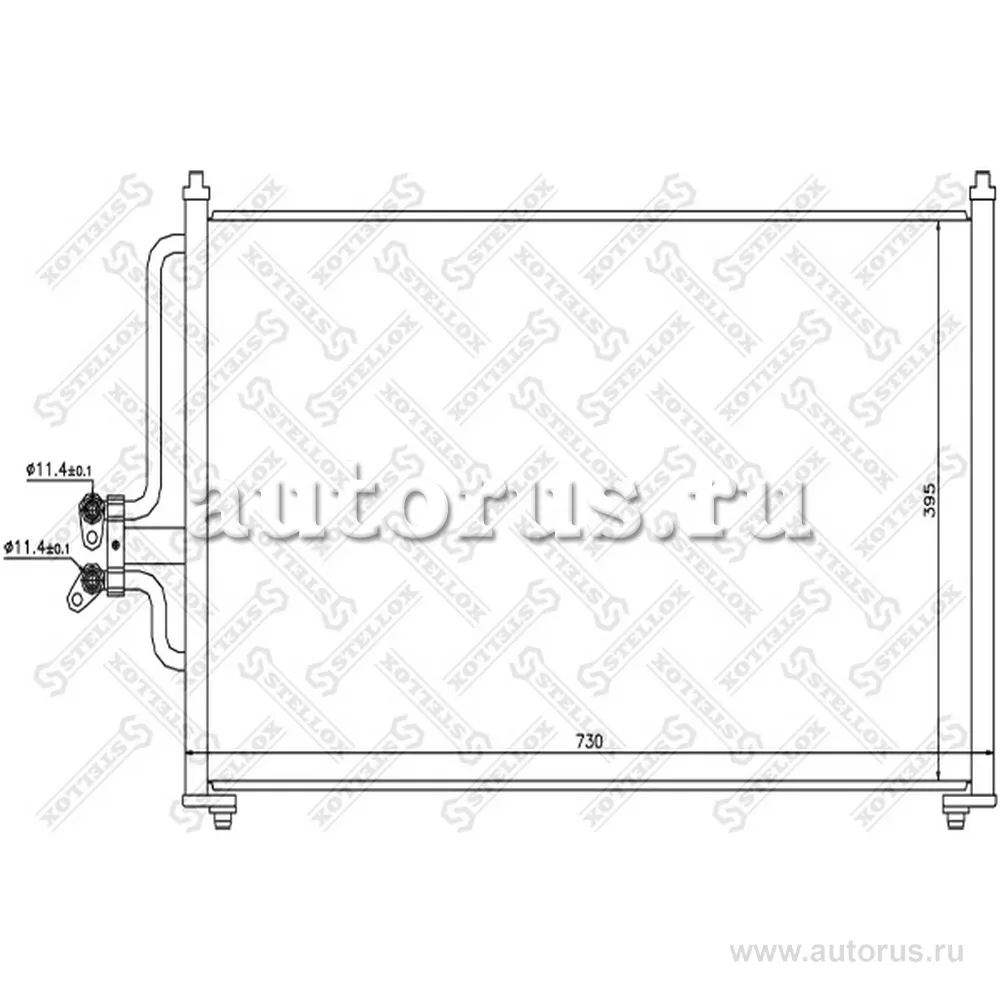 Радиатор кондиционера Mazda Tribute,Ford Maverick all 01> STELLOX 10-45459-SX