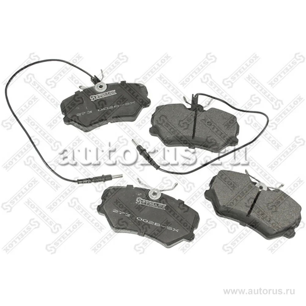 Колодки дисковые п. с антискр. пл. Peugeot 405 1.4-1.9D 87-95 STELLOX 273 002B-SX