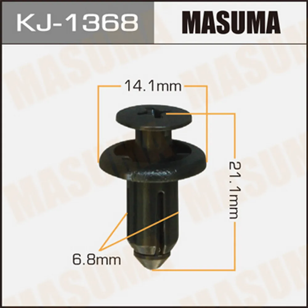 Клипса универс. 1368-KJ [уп.50] MASUMA KJ-1368
