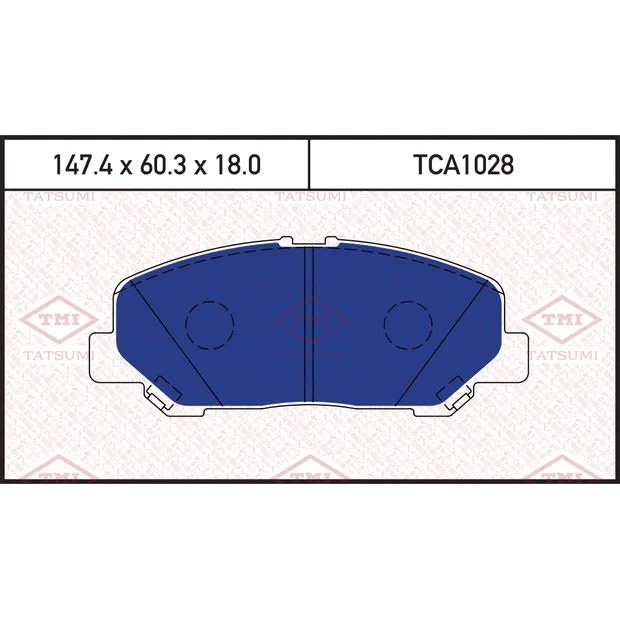 Колодки тормозные дисковые передние TOYOTA Alphard/Previa 05-> TATSUMI TCA1028