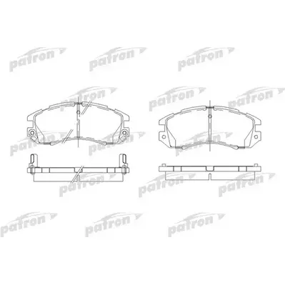 Колодки тормозные дисковые передн SUBARU: IMPREZA 92-00, IMPREZA универсал 92 PATRON PBP789