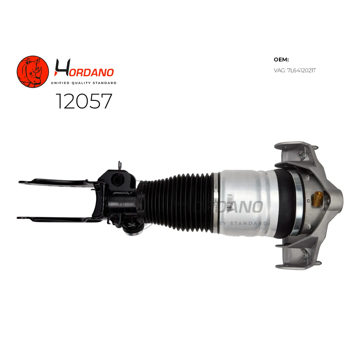 Передний пневматический амортизатор левый VOLKSWAGEN Touareg GP (2003-2010) Hordano 12057