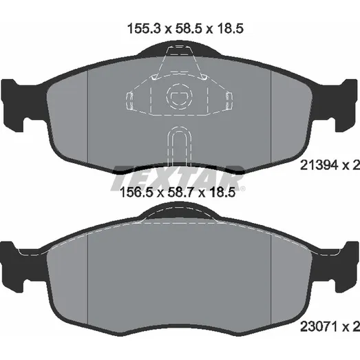 Колодки тормозные передние TEXTAR 2139408