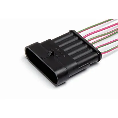 Разъем 282108 (6pin) 6 контактов жгута форсунок для GAZ, UAZ; жгута ЭСУД для GAZ.