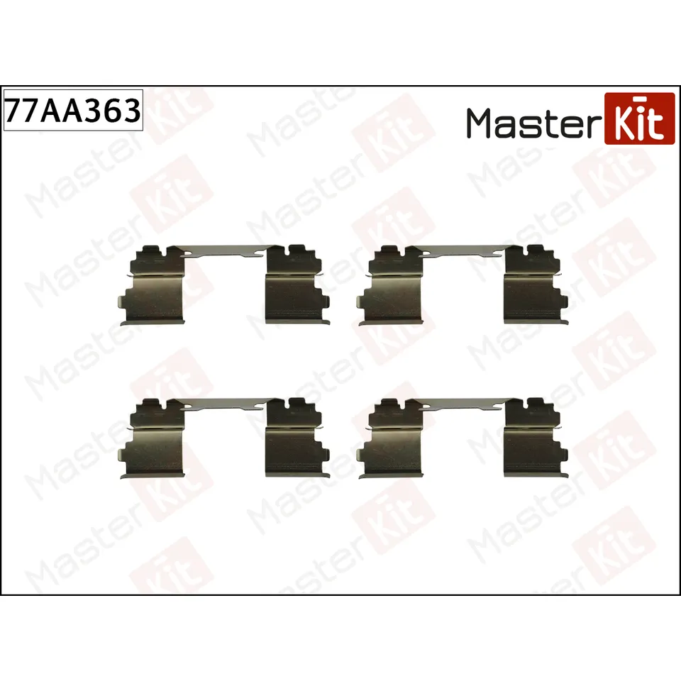 Комплект установочный тормозных колодок IVECO DAILY IV 2006 - 2011 MASTERKIT 77AA363