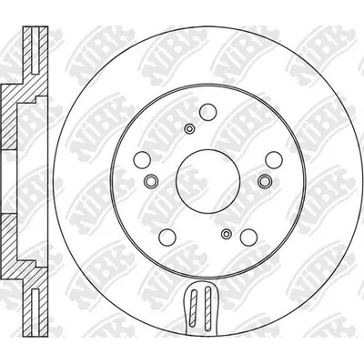 Диск тормозной передний ACURA RDX 2013-> /VENT D=311MM NIBK RN1663