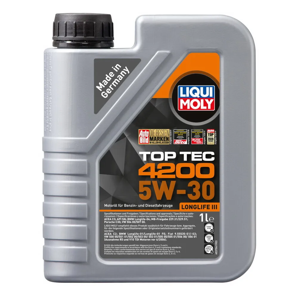 Масло моторное LIQUI MOLY Top Tec 4200 5W-30 синтетическое 1 л 7660