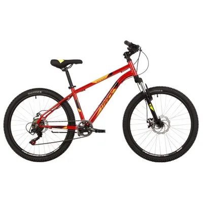 Велосипед NOVATRACK 24 BATTLER сталь 14'', красный, 6 скор.TZ500/TS-38/SG-6S, диск.торм STG Novatrack 24SHD.BATTLER.14RD23