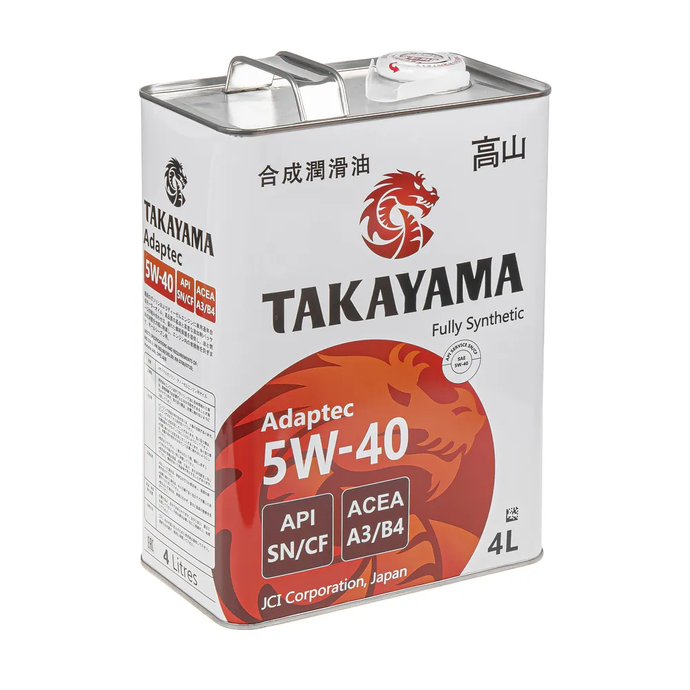Масло моторное Takayama Adaptec 5W-40 A3/B4 SN/CF синтетика 4л 605587