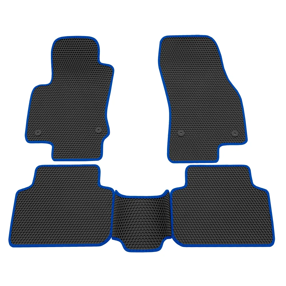 Коврики в салон EVA Соты VW Tiguan (17-Н.В.) Синий кант Rezkon 9135025203