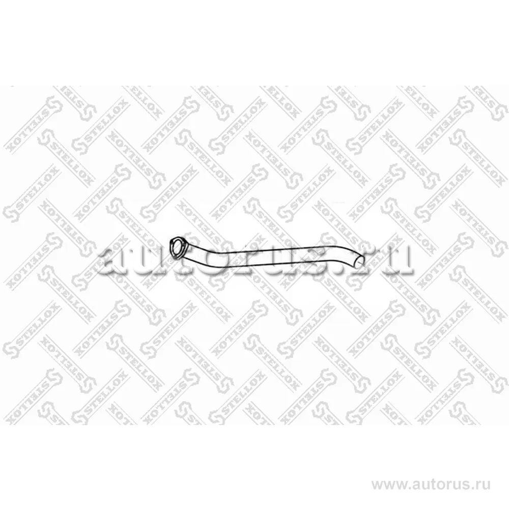 Труба глушителя L820 2-изг Volvo F10/1 STELLOX 8203652_SX