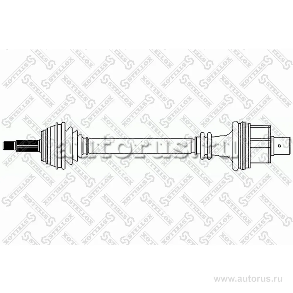 Привод правый 721mm ABS, 21067 Renault Clio II/Kangoo 1.1-1.6 98> STELLOX 158 1020-SX