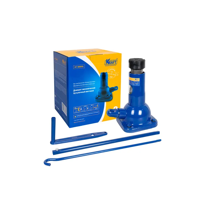 Домкрат механический бутылочный 2Т 197-408 мм KRAFT KT 800056 KRAFT KT 800056