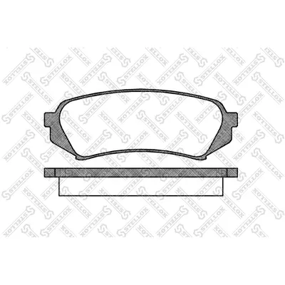 Колодки дисковые з. Toyota Land Cruiser100 4.7i/4.2TD 98> STELLOX 717000_SX