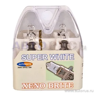 Лампа 12V H3 55W AUTOBRITE XENO BRITE 2 шт. DUOBOX ABH312V55XB