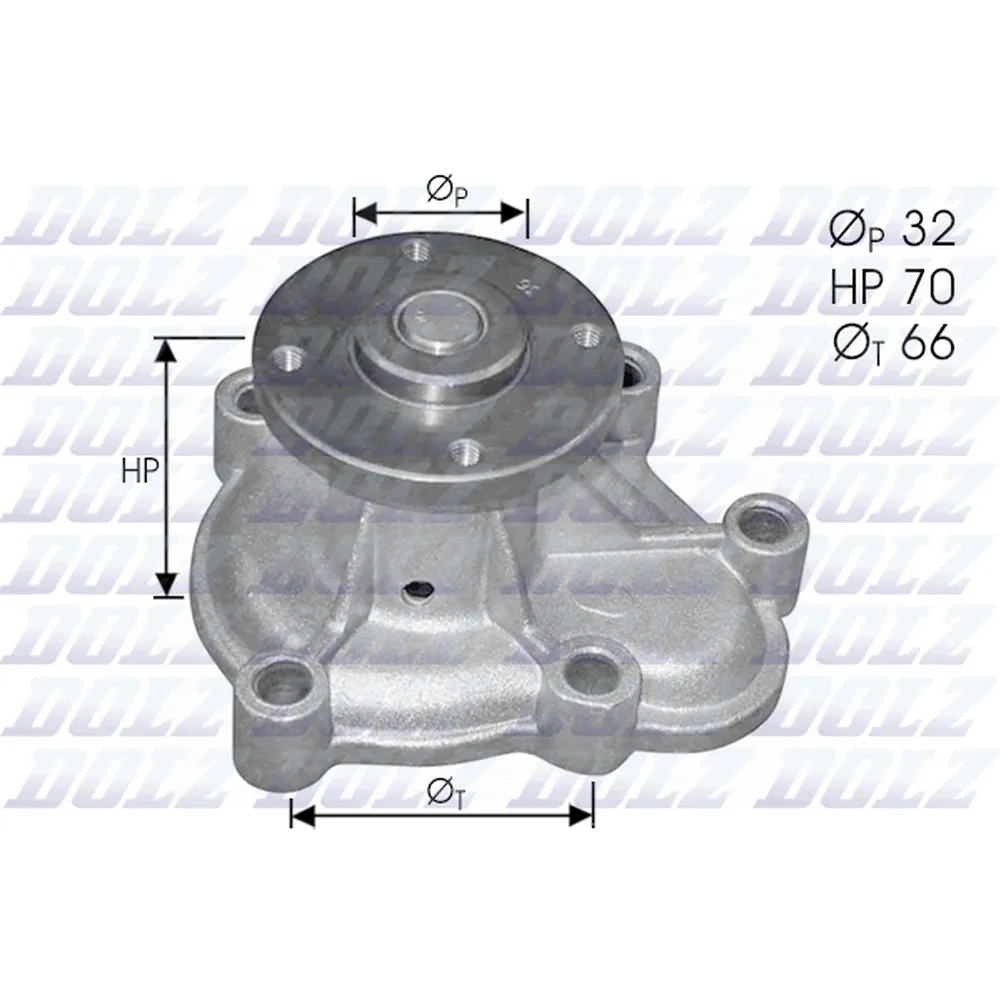 Помпа, водяной насос OPEL Astra/Corsa/Vectra 1,5-1,7D/TD 87-> DOLZ O130