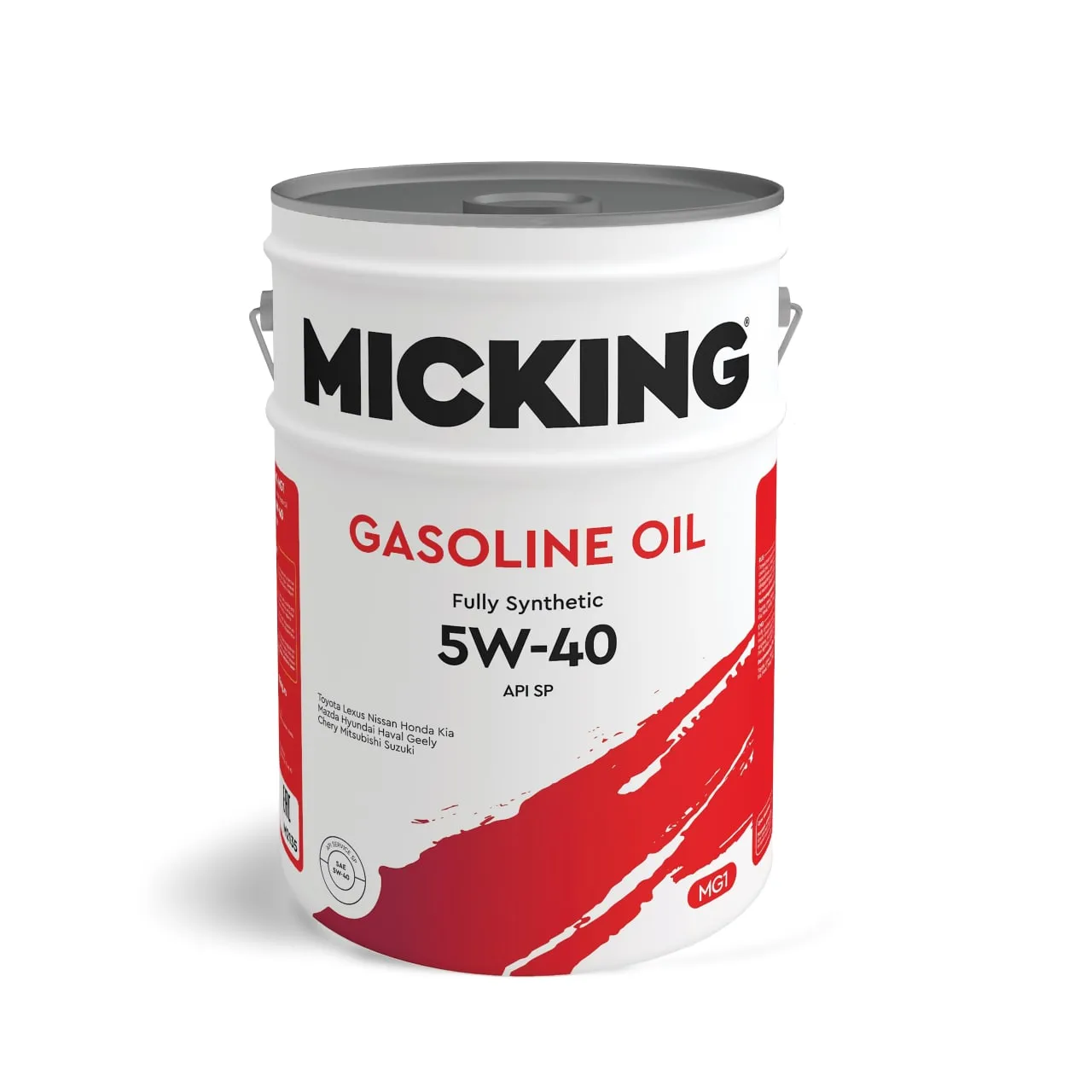 Моторное масло Micking Gasoline Oil MG1 5W-40 синтетическое API SP для бензиновых двигателей 20л., а MICKING M2135