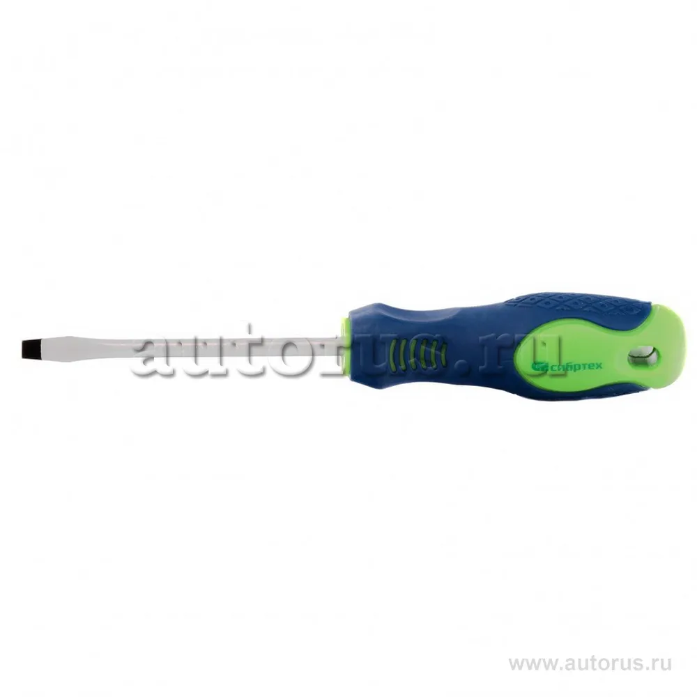 Отвертка, SL6x100 мм, CrV, двухкомпонентная рукоятка СИБРТЕХ 11871