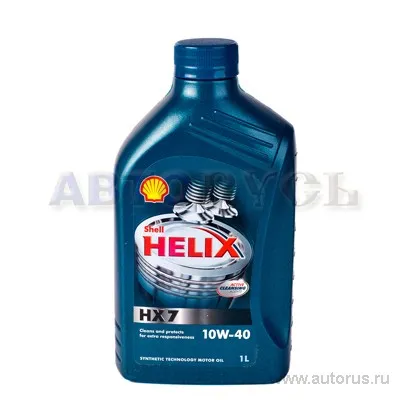 Масло моторное SHELL Helix HX7 10W-40 полусинтетическое 1 л 550040312
