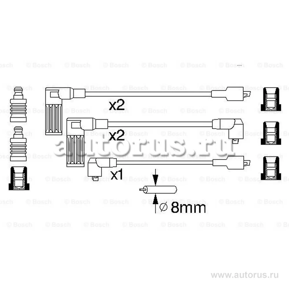 Высоковольтные провода BOSCH 0986356846