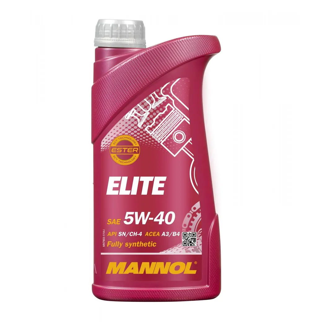 Масло моторное MANNOL Elite 5W-40 синтетическое 1 л 1005