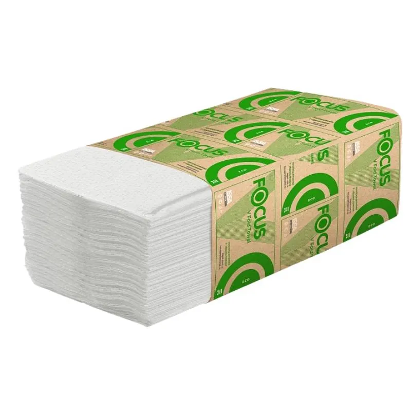 Полотенца бумажные д/дисп. FOCUS Eco Vсл 1сл бел цел 250л 15пач/уп 5049978 1420396
