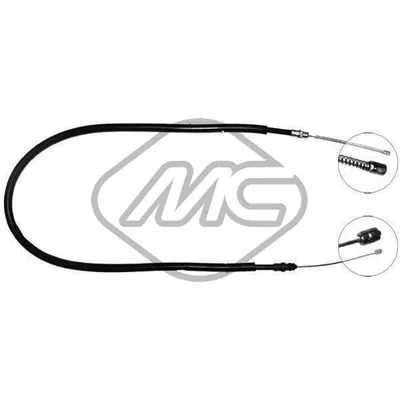 Трос ручника REN CLIO ALL (DRUM BRAKE) DX/SX-RH/LH Metalcaucho 80210