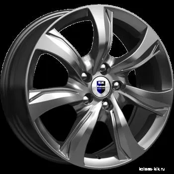 Диск литой R17 7J 5x114.3/67.1 ET35 КИК Либерти Дарк платинум 73088