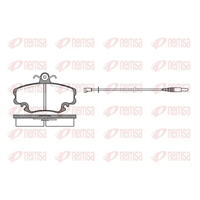 Колодки тормозные передние REMSA REMSA 0141 32