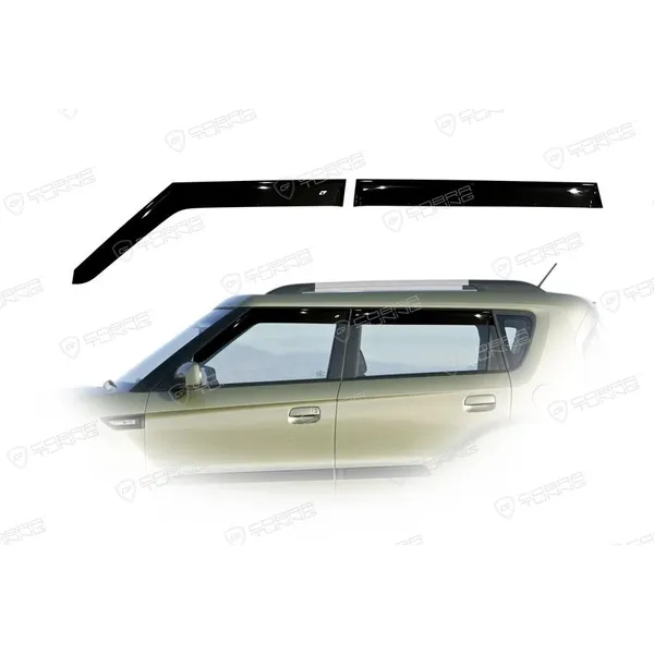 Дефлектора на окна Kia Soul I (AM) 2009-2012EuroStandard деф.окон Cobra Tuning KE11309