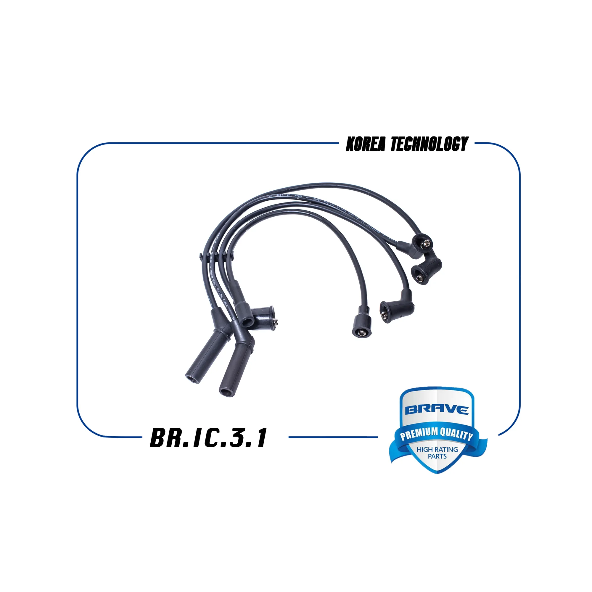 Высоковольтные провода силикон Daewoo Matiz,Spar BRAVE BR.IC.3.1