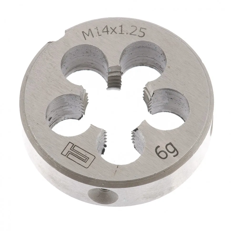 Плашка круглая метрическая М14x1,25 мм СИБРТЕХ 77035