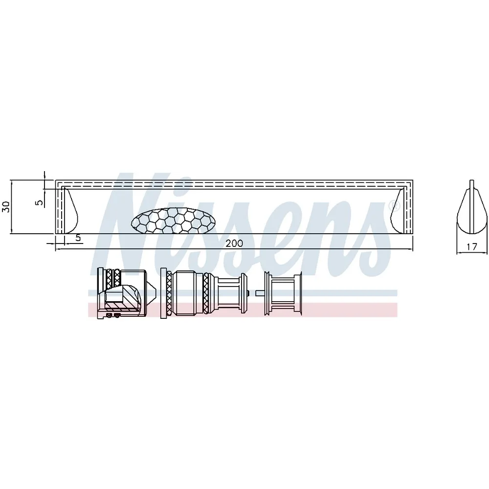 Осушитель кондиционера NISSENS 95351