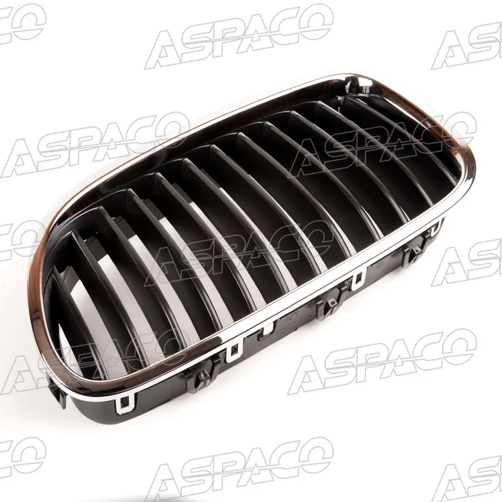 Решетка радиатора левая (L) BMW 5'F10/F11 (09-16) ASPACO AP649