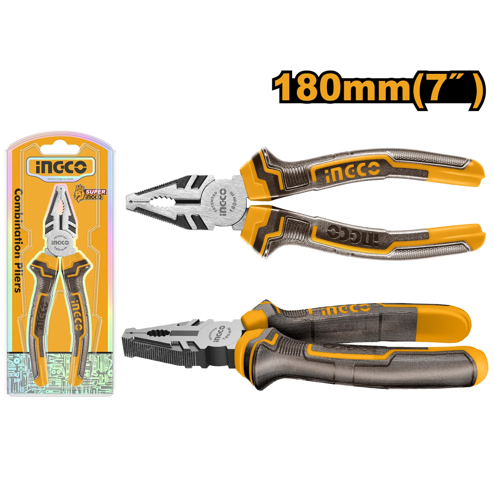 Плоскогубцы комбинированные 180 мм INGCO HCP08188