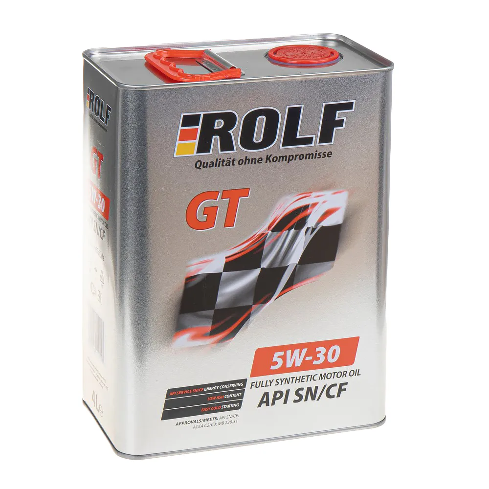 Масло моторное ROLF GT SAE 5W-30 API SN/CF синтетика 4л 322228