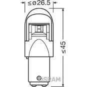 Лампа светодиодная 12V P21/5W 2/0,4W BAY15d OSRAM LEDRIVING 2 шт. блистер 1557CW-02B