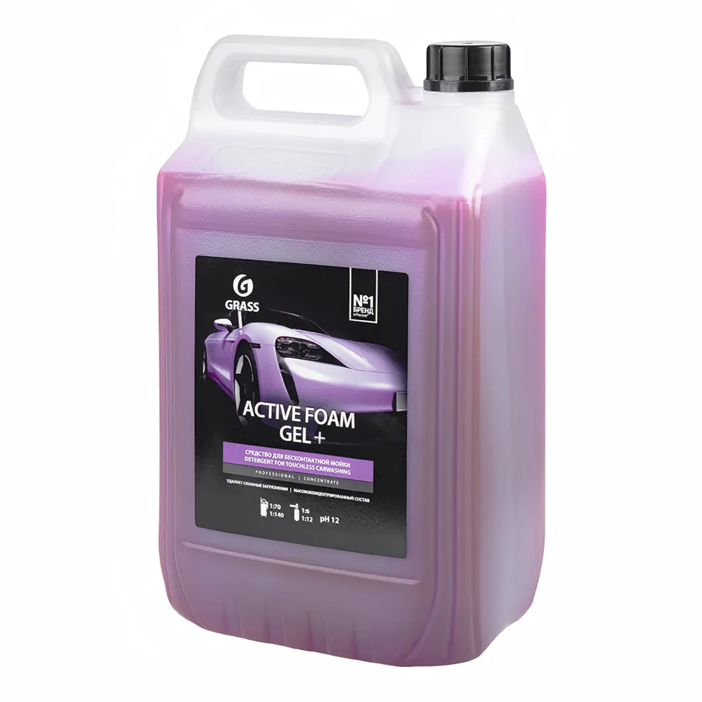 Автошампунь Active Foam GEL+ для бесконтактной мойки концентрат 6кг GRASS 113181 GRASS 113181