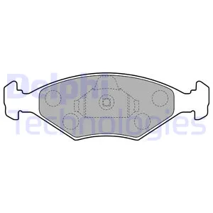 Колодки дисковые п. fiat palio 1.0i 1.2i 16v 01 DELPHI LP1854