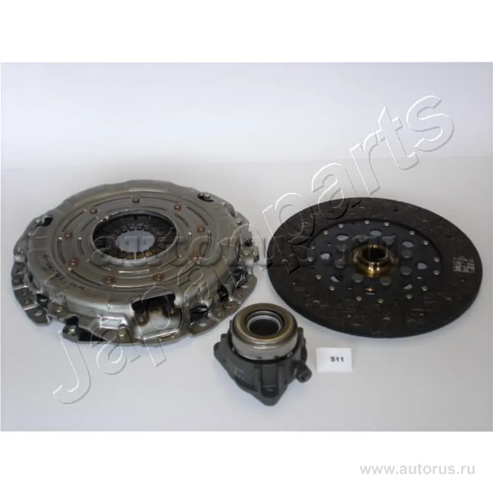 Комплект сцепления Ssang Yong Action, Kyron, Rodius 2.0-2.7 (D20DT, D27DT) 05- с выжимным JAPANPARTS KFS11