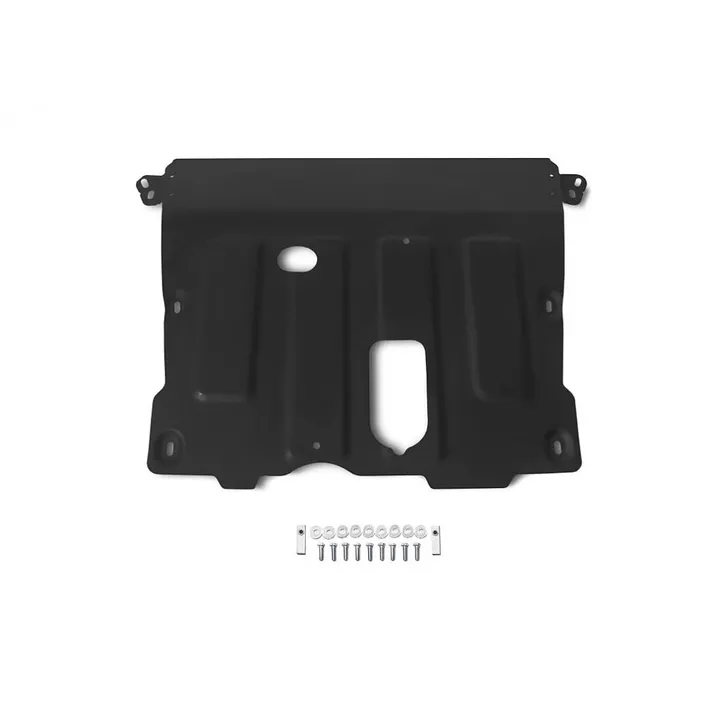Защита картера + КПП + комплект крепежа, Автоброня, Сталь,Renault Duster;Renault Arkana;Renault Kapt Nissan, Renault Terrano, Arkana, Duster, Kaptur АВТОБРОНЯ 111.04736.1