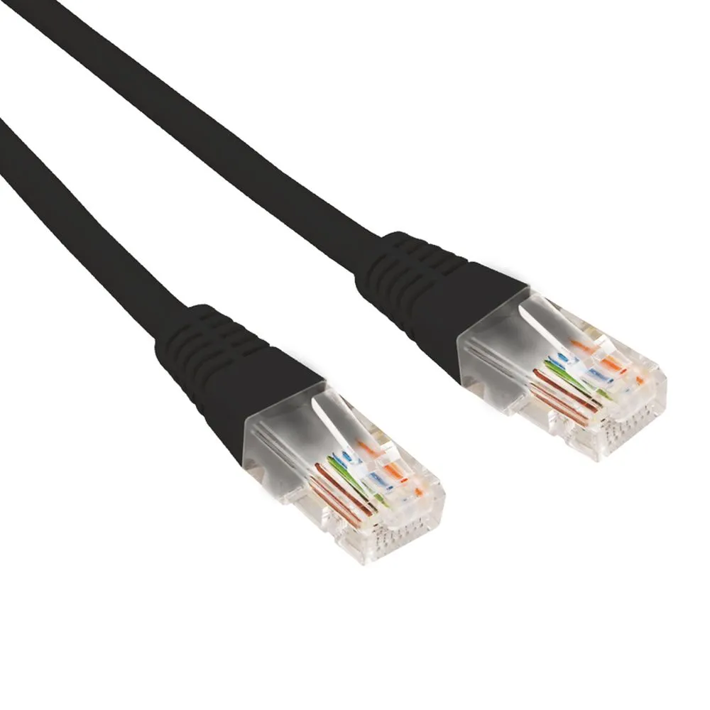 Патч-корд U/UTP CAT 6, RJ45-RJ45, 26AWG, LSZH, черный, 0.3м REXANT 02-0292-03