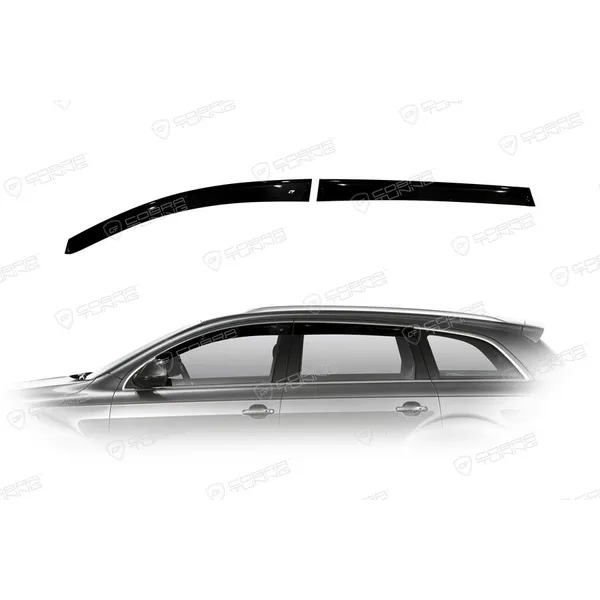 Дефлектора на окна Audi Q7 5d 2005-2010, 2010-2015EuroStandard деф.окон Cobra Tuning AE10505